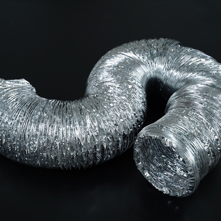 Single layer aluminum foil duct