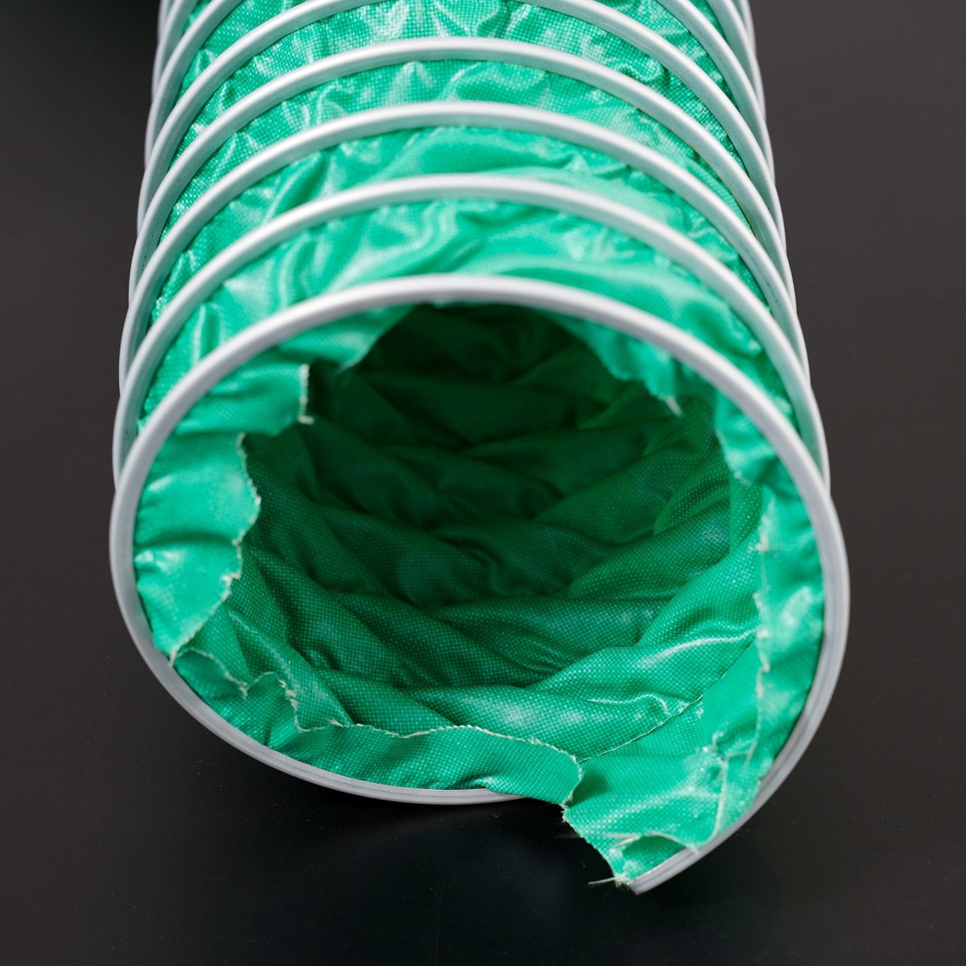 PVC涂层帆布管(绿色）