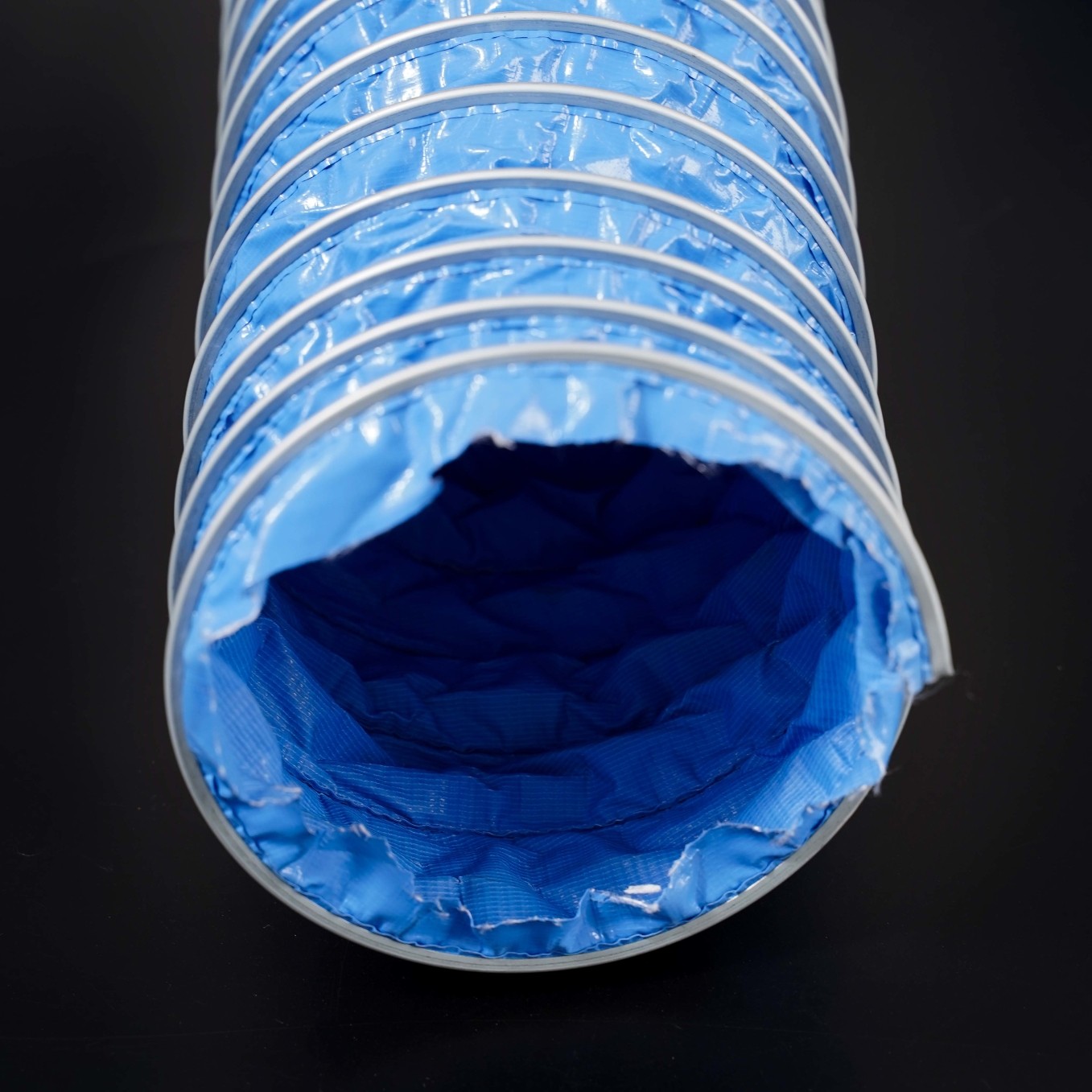 PVC涂层帆布管(蓝色）